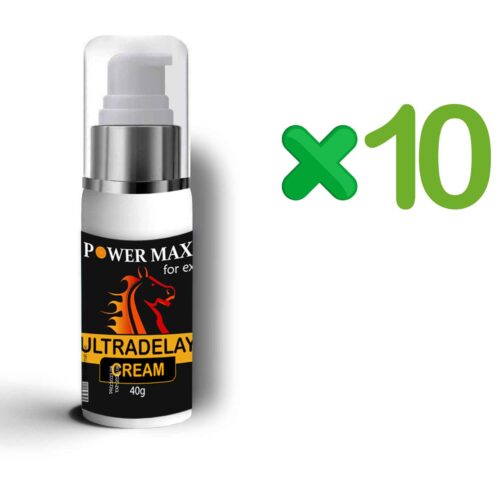 پک تخفیفی 10 عددی کرم تاخیری برند پاورمکس ساخت کشور آلمان power max وزن 40 گرم